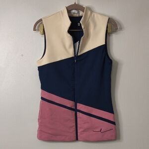 Stylish Women's Vest in Navy and Pink